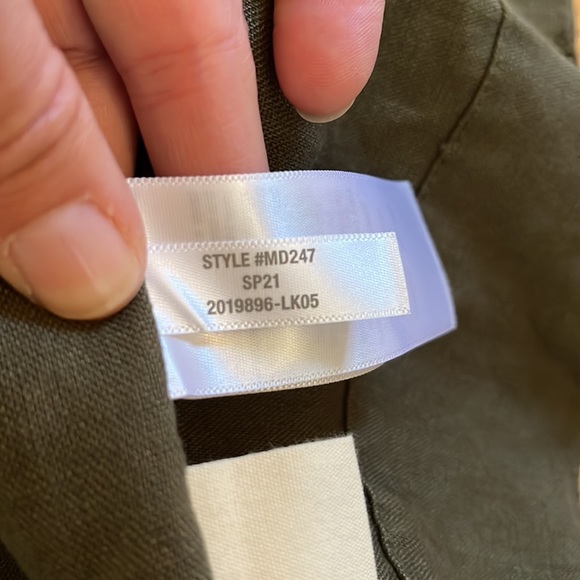 Madewell Long Jacket / Duster in Olive Green, Size Medium - Picture 6 of 6